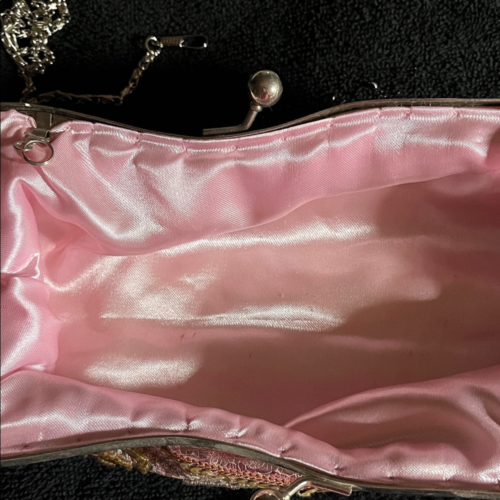 Elegant Pink and Gold Clutch - Picture 2 of 4